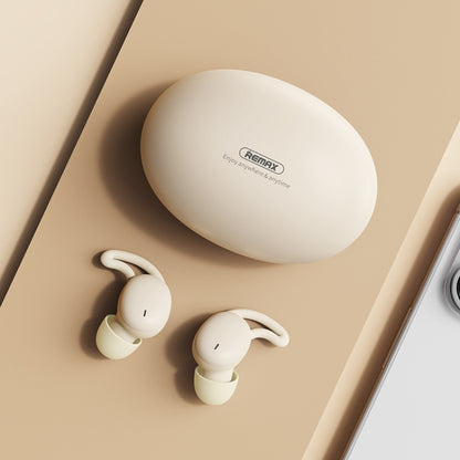 REMAX SleepBuds Z2 Sleep Wireless Music Headphones Half In-Ear Stereo TWS Bluetooth Earphone(Beige) - TWS Earphone by REMAX | Online Shopping South Africa | PMC Jewellery | Buy Now Pay Later Mobicred