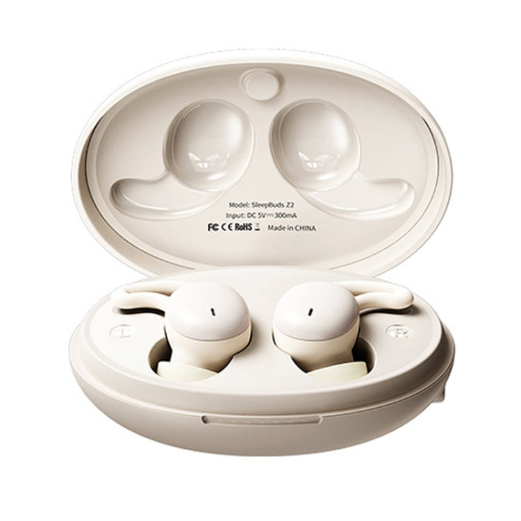 REMAX SleepBuds Z2 Sleep Wireless Music Headphones Half In-Ear Stereo TWS Bluetooth Earphone(Beige) - TWS Earphone by REMAX | Online Shopping South Africa | PMC Jewellery | Buy Now Pay Later Mobicred