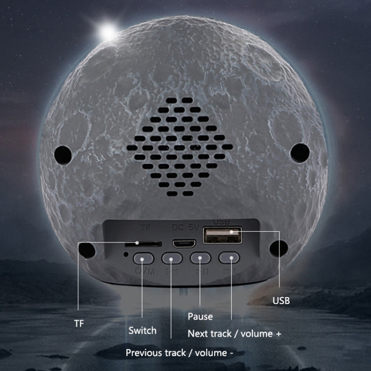 Y-598 Suspended Astronaut Bluetooth Speaker RGB Light Subwoofer Ornament,Spec: 598B Silver+Gift Bag - Desktop Speaker by PMC TechLife | Online Shopping South Africa | PMC TechLife