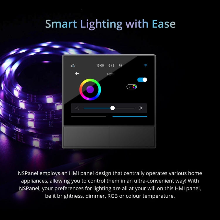 Sonoff NSPanel WiFi Smart Scene Switch Thermostat Temperature All-in-One Control Touch Screen, EU Plug(Black) - free shipping - PMC TechLife - Order now!