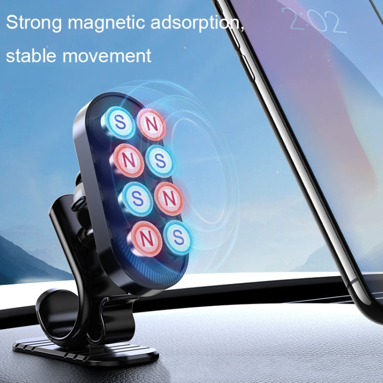 D6 360-degree Rotating Magnetic Suction Car Mobile Phone Holder(Black) - Car Holders by PMC TechLife | Online Shopping South Africa | PMC TechLife
