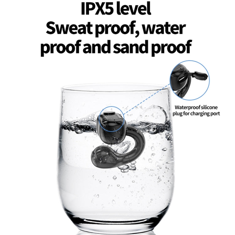 M10 IPX5 Waterproof Ear Clip Bluetooth Earphones, Style: Doble White - Bluetooth Earphone by PMC TechLife | Online Shopping South Africa | PMC TechLife