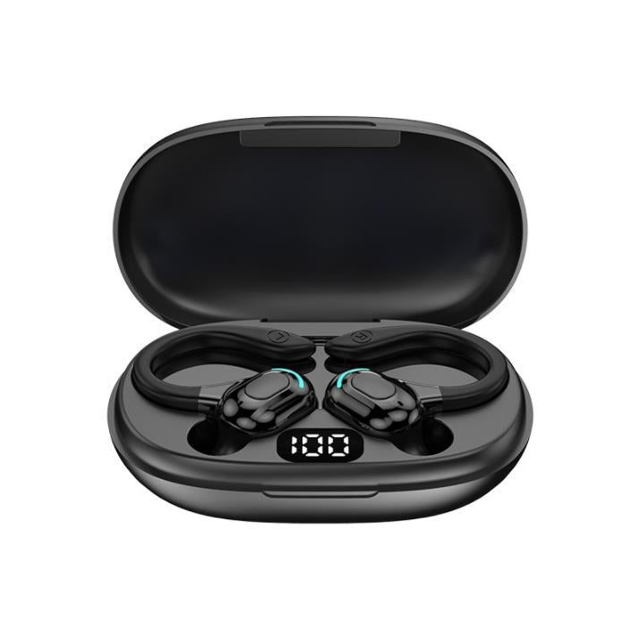 F8 Hanging Ear Stereo Wireless Bluetooth Earphones With Charging Bin(Black Double Ear) - Bluetooth Earphone by PMC TechLife | Online Shopping South Africa | PMC TechLife