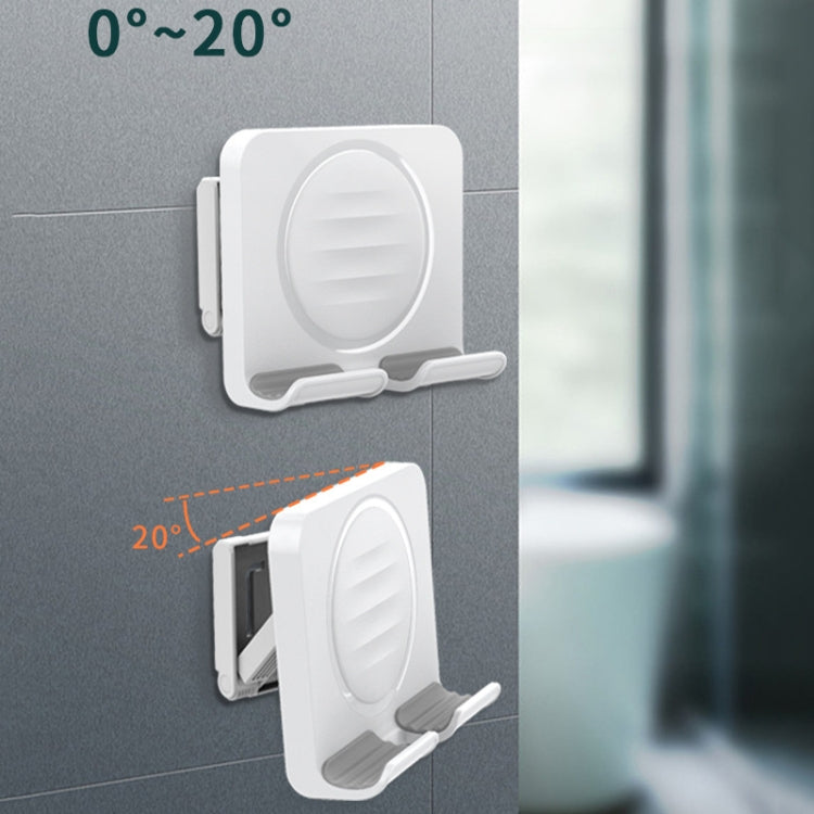 B86 Multifunctional Rotatable Punch-free Wall Mobile Phone Holder(White) - Hand-Sticking Bracket by PMC TechLife | Online Shopping South Africa | PMC TechLife