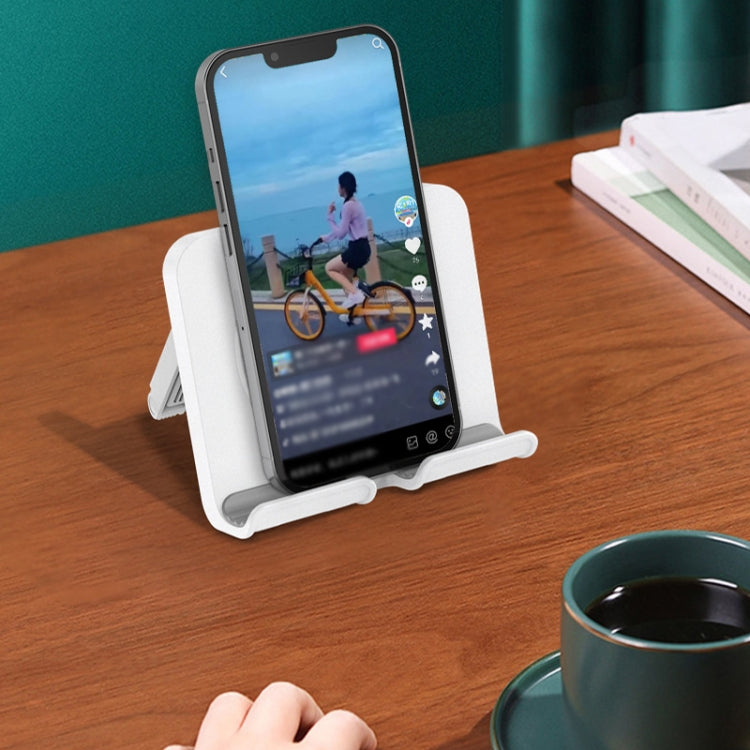 B86 Multifunctional Rotatable Punch-free Wall Mobile Phone Holder(White) - Hand-Sticking Bracket by PMC TechLife | Online Shopping South Africa | PMC TechLife