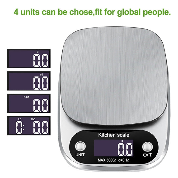 Small Multifunctional Kitchen High Precision Electronic Scale LCD Digital Display Food Scale, Model: 3kg/ 0.1g - Kitchen Scales by PMC TechLife | Online Shopping South Africa | PMC TechLife