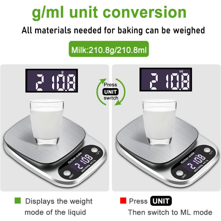 Small Multifunctional Kitchen High Precision Electronic Scale LCD Digital Display Food Scale, Model: 3kg/ 0.1g - Kitchen Scales by PMC Jewellery | Online Shopping South Africa | PMC Jewellery