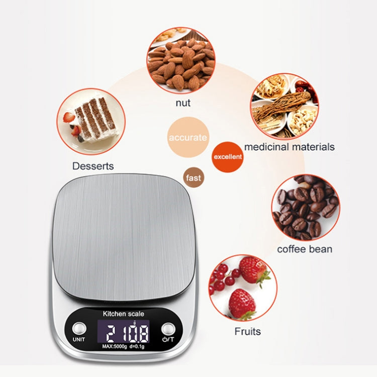 Small Multifunctional Kitchen High Precision Electronic Scale LCD Digital Display Food Scale, Model: 10kg/ 1g - Kitchen Scales by PMC TechLife | Online Shopping South Africa | PMC TechLife | Buy Now Pay Later Mobicred