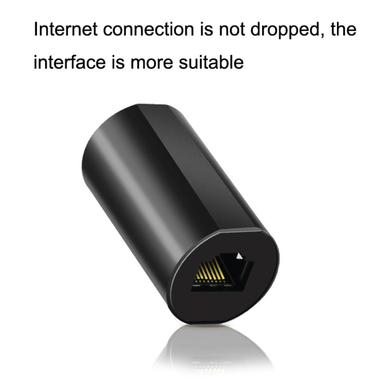 YM88013-Y Lightning Protection Version Network Straight-Through Head RJ45 Network Cable Double Pass Head(Black) - Lan Cable and Tools by PMC TechLife | Online Shopping South Africa | PMC TechLife