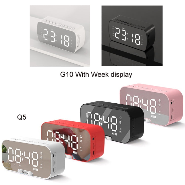 Q5 Outdoor Portable Card Bluetooth Speaker Small Clock Radio, Color: Black 1400mAh - Mini Speaker by PMC Jewellery | Online Shopping South Africa | PMC Jewellery