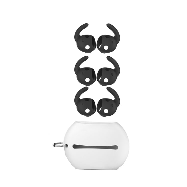 For Beats Studio Buds AhaStyle PT172 Earphone Silicone Ear Caps, Style: Earcap x 3+Case (Black) - Anti-dust & Ear Caps by AhaStyle | Online Shopping South Africa | PMC Jewellery