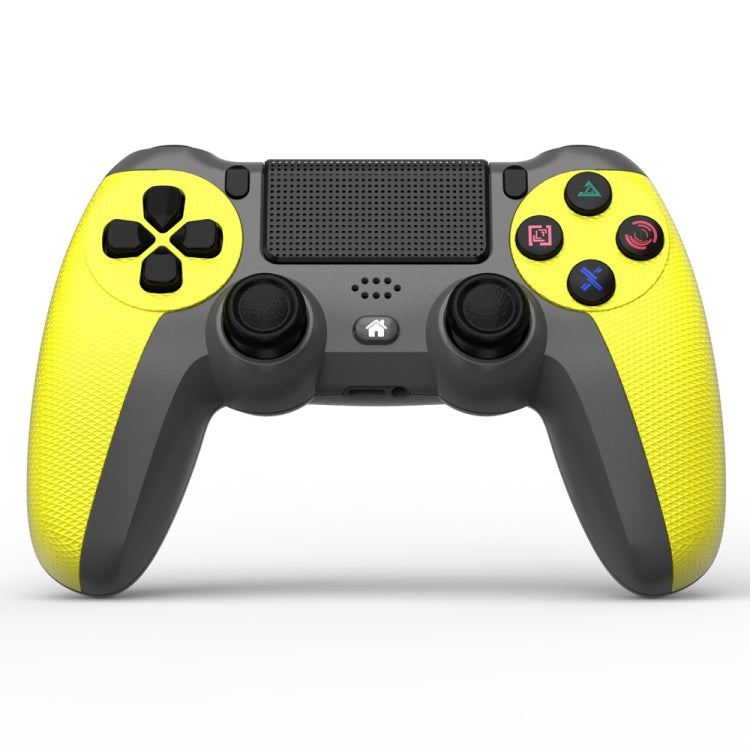 KM048 For PS4 Bluetooth Wireless Gamepad Controller 4.0 With Light Bar(Lemon Yellow) - Gamepads by PMC Jewellery | Online Shopping South Africa | PMC Jewellery