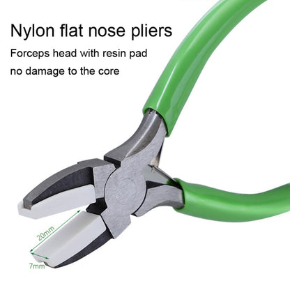 Handmade Jewelry Plier Nylon Accessories DIY Tools Wire Wrap Clamp, Style: Green Flat Jaw Plier - Jewelry Tools by PMC Jewellery | Online Shopping South Africa | PMC Jewellery