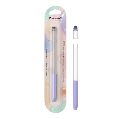 For Apple Pencil 2 AhaStyle PT-LC05 Jelly Style Translucent Silicone Protective Pen Case(Mint) - Pencil Accessories by AhaStyle | Online Shopping South Africa | PMC Jewellery