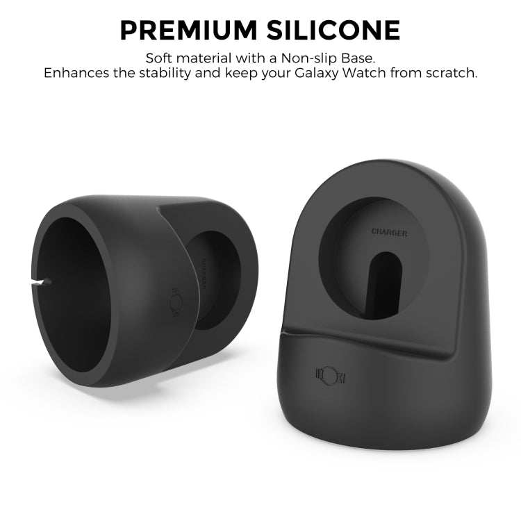 AhaStyle PT181 Watch Silicone Charging Stand For Galaxy Watch 3 / 4 / Active / Active 2(Black) - free shipping - PMC TechLife - Order now!