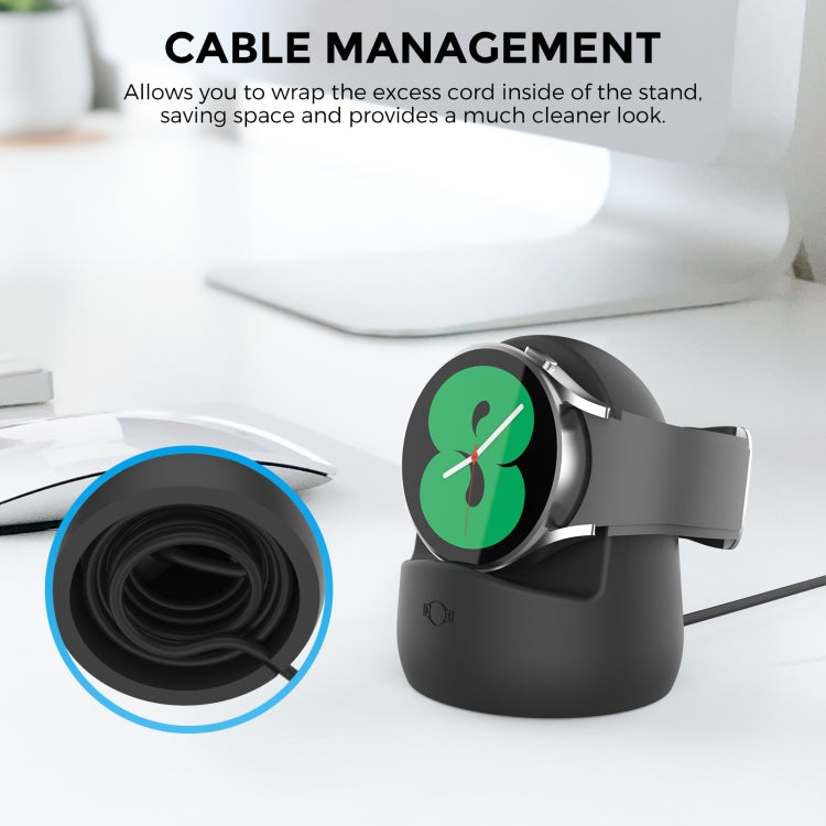 AhaStyle PT181 Watch Silicone Charging Stand For Galaxy Watch 3 / 4 / Active / Active 2(White) - free shipping - PMC TechLife - Order now!