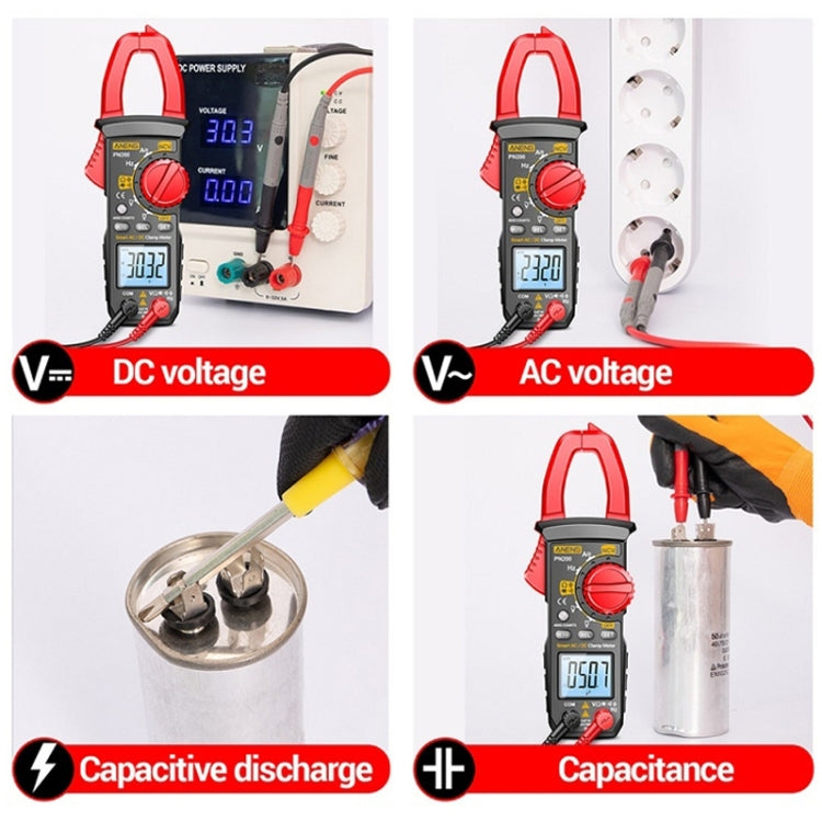ANENG PN200 AC/DC Measurement High Precision Multifunctional Clamp Meter(Red) - free shipping - PMC TechLife - Order now!