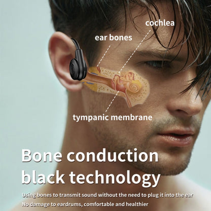 M2 Bone Conduction Earphones Running Stereo To Ear Bluetooth Earphones(Black + Red) - Neck-mounted Earphone by PMC Jewellery | Online Shopping South Africa | PMC Jewellery