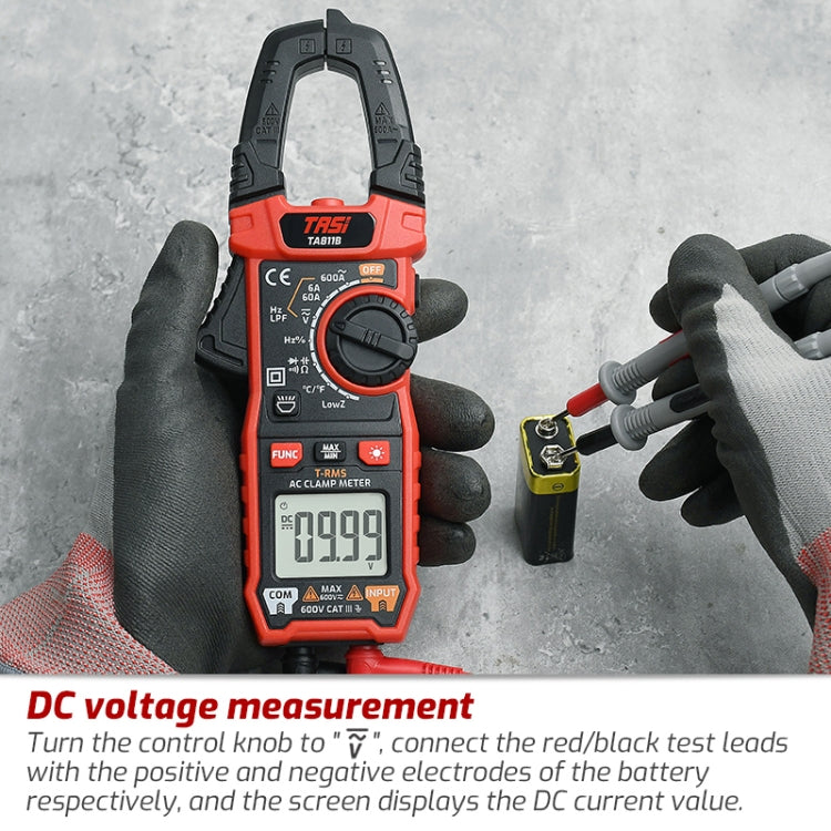 TASI TA811B Clamp Meter High Accuracy AC DC Voltage Ammeter - free shipping - PMC TechLife - Order now!