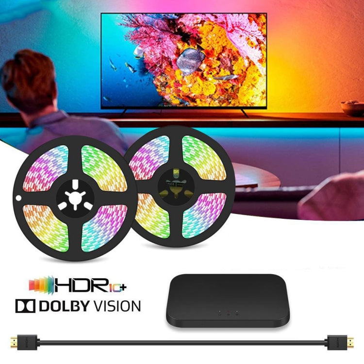 HDMI 2.0-PRO Smart Ambient TV Led Backlight Led Strip Lights Kit Work With TUYA APP Alexa Voice Google Assistant 2 x 2m(AU Plug) - Casing Waterproof Light by PMC TechLife | Online Shopping South Africa | PMC TechLife