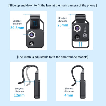 APEXEL APL-MS002CWH 200x High-Definition Children Science Education Microphone Lens With CPL(White) - Telescope & Microscope by APEXEL | Online Shopping South Africa | PMC Jewellery | Buy Now Pay Later Mobicred