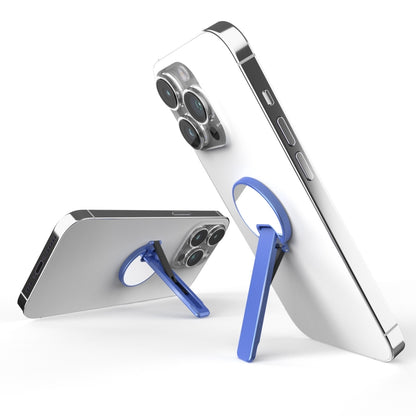 Aluminum Alloy Mobile Phone Bracket Ultra-thin Rotating Back Stick Lollipop Mirror Bracket(Blue) - Desktop Holder by PMC Jewellery | Online Shopping South Africa | PMC Jewellery