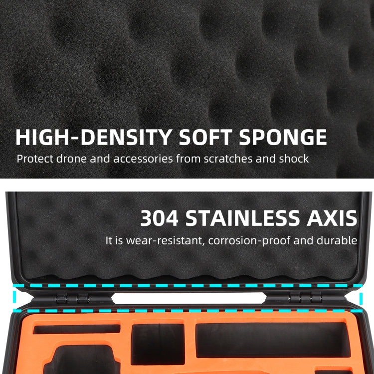 Sunnylife AQX-9 For DJI Avata Flying Glasses Waterproof Large Capacity Protective Carrying Case(Black) - free shipping - PMC TechLife - Order now!