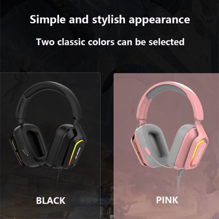 Ajazz AX368 Computer Game Audio Recognition RGB Headset 7.1 Channel Version (Pink) - free shipping - PMC TechLife - Order now!