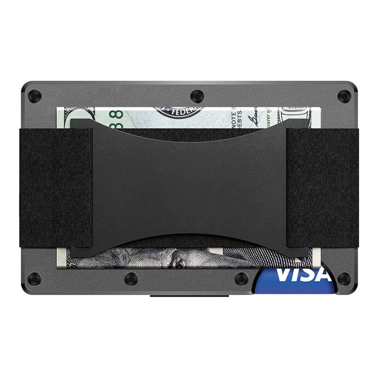 Credit Card Holder Wallets RFID Blocking Slim Metal Card Clip, Color: Coffee - free shipping - PMC TechLife - Order now!