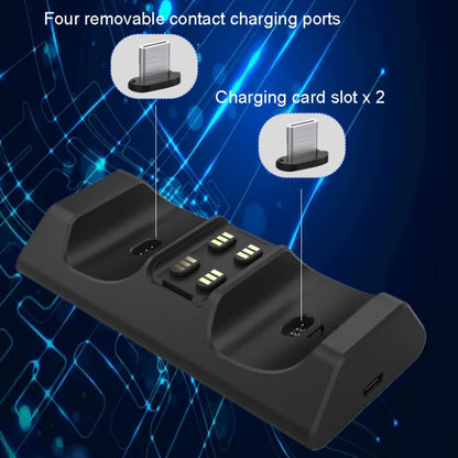 iplay HBP-263 For PS5 Handle Dual Seat Charging Support(Black) - Charger & Power by iplay | Online Shopping South Africa | PMC Jewellery | Buy Now Pay Later Mobicred