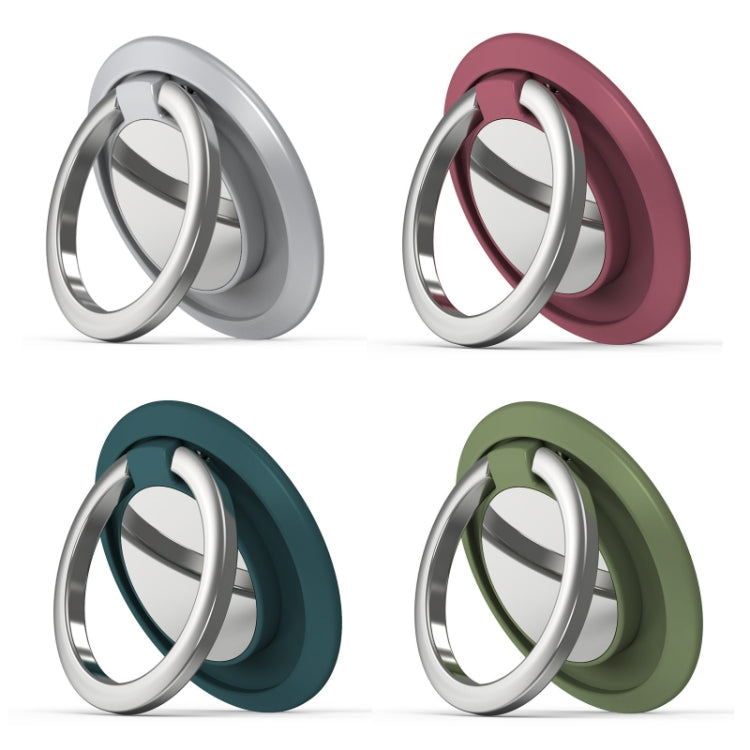 5pcs Car Magnetic Metal Ring Buckle Mobile Phone Holder(Hawthorn Red) - Ring Holder by PMC TechLife | Online Shopping South Africa | PMC TechLife