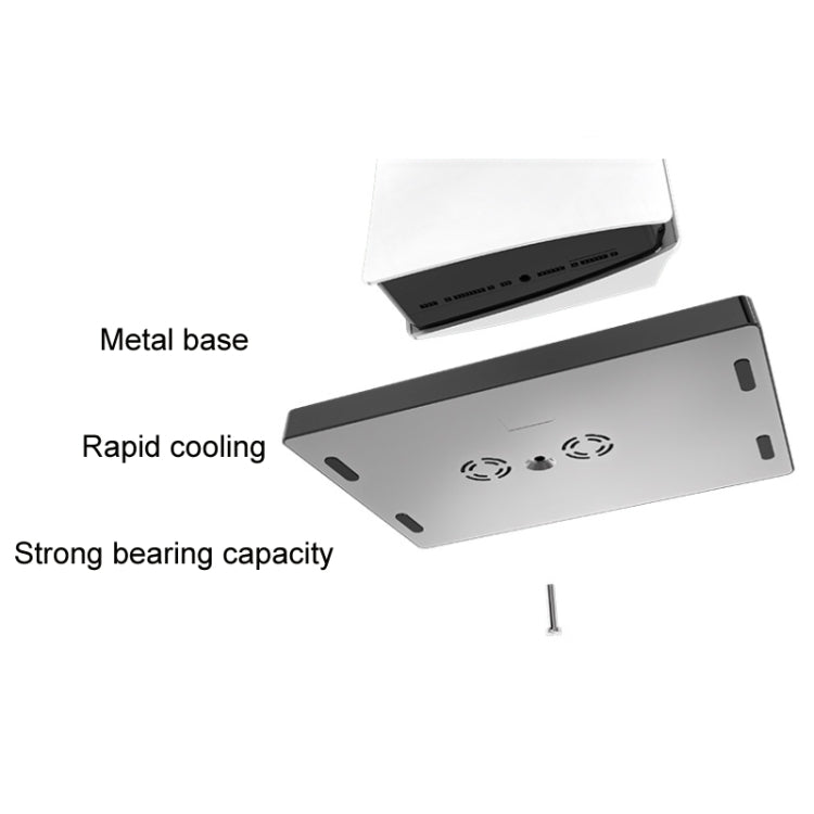 iplay for PS5 Game Console Cooling Fan Base Charging Stand with Disc Holder(Black) - free shipping - PMC TechLife - Order now!