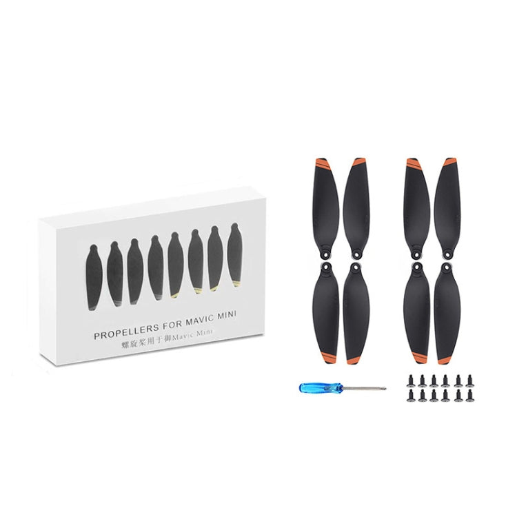 For DJI Mavic Mini 4726F Wing Propeller Blade Drone Accessories, Spec:  2pairs Orange Edge - DIY Propeller by PMC Jewellery | Online Shopping South Africa | PMC Jewellery