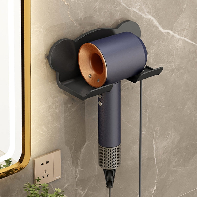 For Dyson Hair Dryer Wall-Mounted Holder Bathroom Shelf Storage Rack, Style: 3pcs Simple  Black - free shipping - PMC TechLife - Order now!