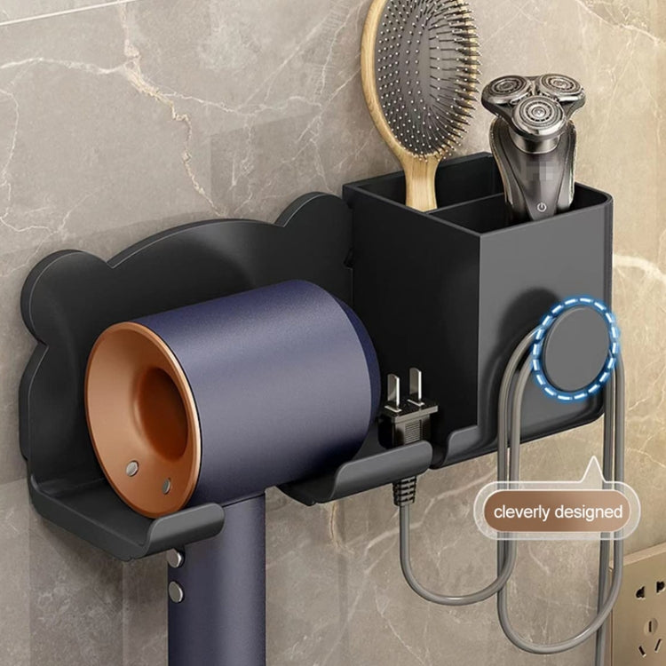 For Dyson Hair Dryer Wall-Mounted Holder Bathroom Shelf Storage Rack, Style: Upgrade White - free shipping - PMC TechLife - Order now!