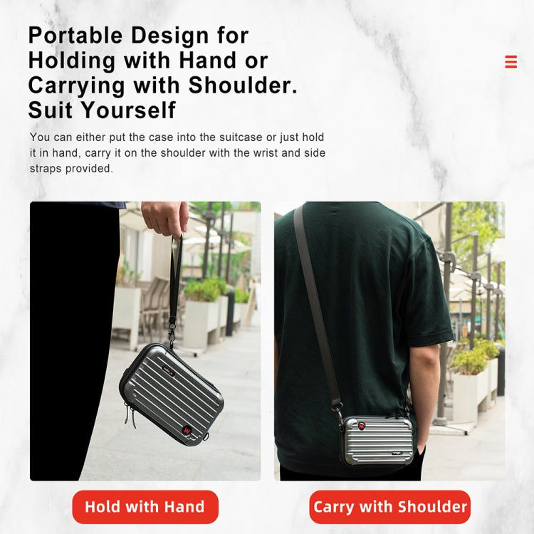 For Insta360 GO 3 AMagisn Hard Shell Storage Bag Waterproof Bag(Pearl White) - free shipping - PMC TechLife - Order now!