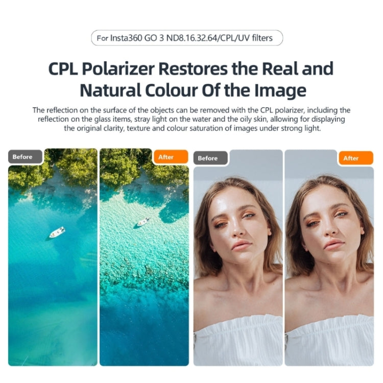 For Insta360 Go 3/Go 2 aMagisn Lens Filters Waterproof Filter, Spec: ND32 - free shipping - PMC TechLife - Order now!