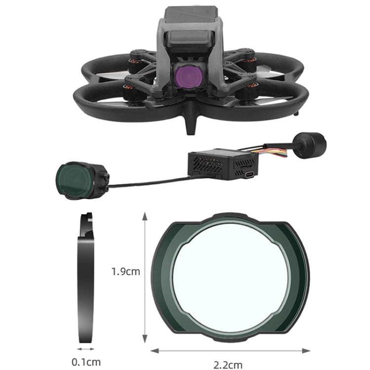 For DJI Avata BRDRC Filter O3 Image Transmission Lens Accessories, Color: ND64 Lens -  by BRDRC | Online Shopping South Africa | PMC Jewellery