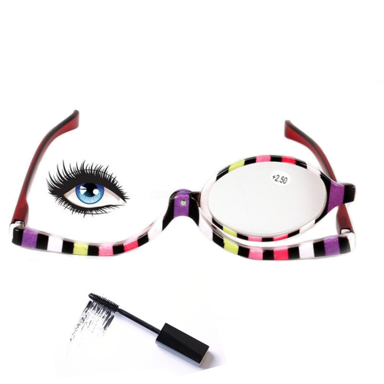 Makeup Presbyopic Glasses Multicolored Rotatable Magnifying Glass Single Piece Reading Glass, Degree: +200 - Presbyopic Glasses by PMC Jewellery | Online Shopping South Africa | PMC Jewellery