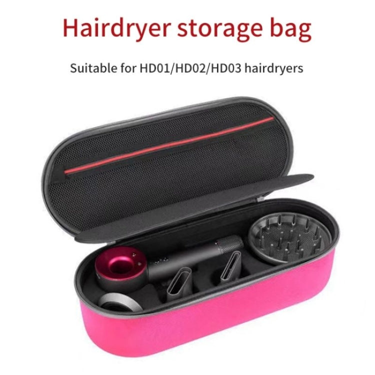 For Dyson HD01 HD03 Hair Dryer Storage Box EVA Hard Shell Bag(Rose Red) - free shipping - PMC TechLife - Order now!