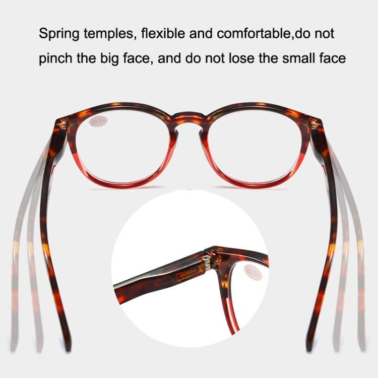 Retro Flexible Durable Portability HD Presbyopic Glasses +400(Beanflower) - Presbyopic Glasses by PMC Jewellery | Online Shopping South Africa | PMC Jewellery