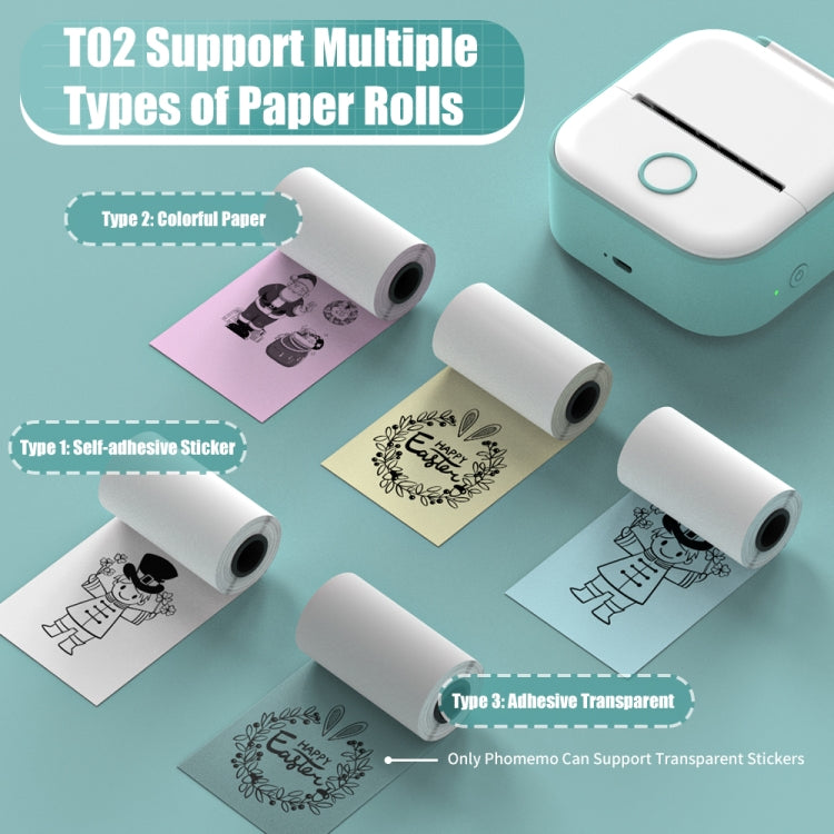 Phomemo T02 Standard Error Mini Pocket Small Portable Bluetooth Phone Photo Label Thermal Printer(White) - free shipping - PMC TechLife - Order now!