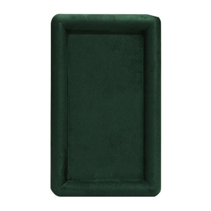 20x12x1.5cm Jewelry Tray Ring Rectangular Empty Plate Earrings Necklace Jewelry Display Plate(Green) - Jewelry Storages by PMC Jewellery | Online Shopping South Africa | PMC Jewellery