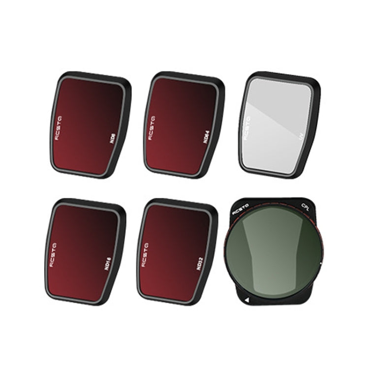 For DJI Air 3 RCSTQ Multi-Layer Coating Waterproof  Filter, Spec: ND4/8/16/32/64+UV+CPL 6 -in-1 - free shipping - PMC TechLife - Order now!