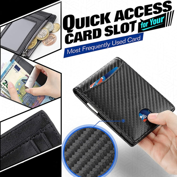 RFID Anti-Theft Brush Men Vintage Leather Wallet Card Case(Flat Pattern+Black Inside) - Antimagnetic RFID Package by PMC TechLife | Online Shopping South Africa | PMC TechLife | Buy Now Pay Later Mobicred