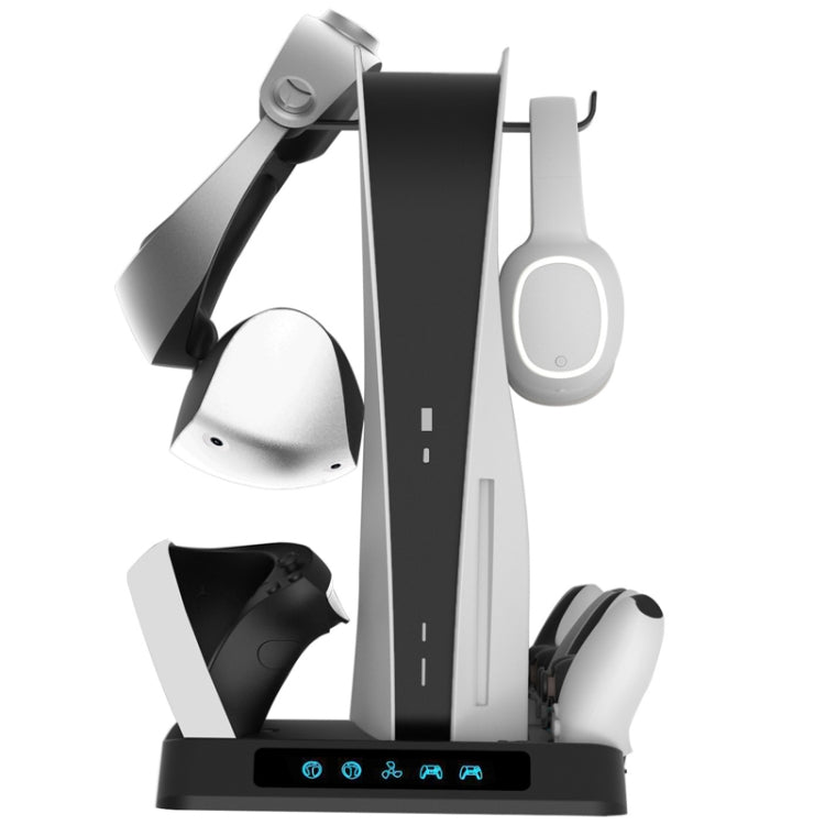 For PSVR2 / PS5 Gamepad Seat Charger With Display Light Multi-Functional Heat Dissipation Base - Holder by PMC TechLife | Online Shopping South Africa | PMC TechLife