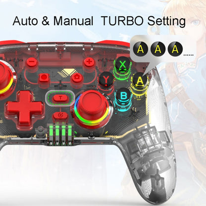 For PS3 / PS4 Dual Vibration Wireless Gamepad With RGB Lights(Red) - Gamepads by PMC Jewellery | Online Shopping South Africa | PMC Jewellery