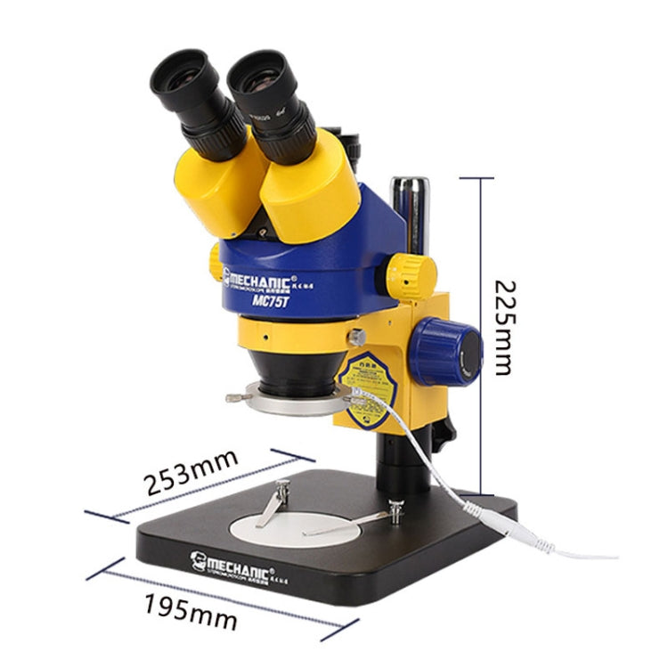 MECHANIC MC-75TB1 Trinocular Stereo Microscope Industrial Grade Can Connect To HD Display - free shipping - PMC TechLife - Order now!