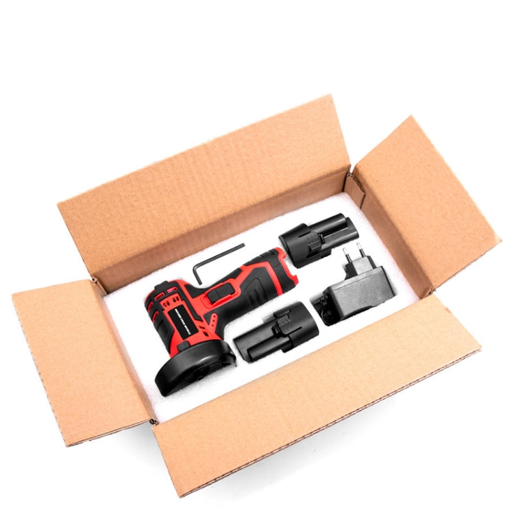 HILDA 12V 3 Inch Li-Ion Angle Grinder Home Cutting And Sanding Machine, EU Plug, Model: Carton Package With 2 Battery - Abrasive Tools & Accessories by HILDA | Online Shopping South Africa | PMC Jewellery