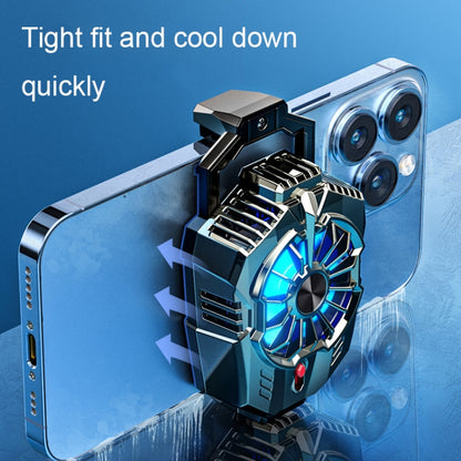 X20 Semiconductor Mobile Phone Radiator LED Light Mini Phone Cooling Fan, Color: Electroplated Mineral-color - Cooling Fan Radiator by PMC Jewellery | Online Shopping South Africa | PMC Jewellery